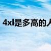 4xl是多高的人穿的（4xl是身高多少人穿的）