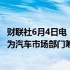 财联社6月4日电，据The Information报道，字节跳动寻求为汽车市场部门筹集高达8亿美元资金。