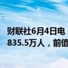 财联社6月4日电，美国4月JOLTs职位空缺805.9万人，预期835.5万人，前值848.8万人。