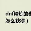 dnf精炼的泰拉石怎么弄（dnf精炼的泰拉石怎么获得）