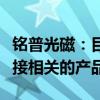 铭普光磁：目前有跟客户合作开发铜缆高速连接相关的产品