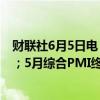 财联社6月5日电，法国5月服务业PMI终值49.3，预期49.4；5月综合PMI终值48.9，预期49.1。