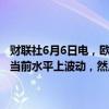 财联社6月6日电，欧洲央行行长拉加德表示，通胀在今年余下时间将在当前水平上波动，然后将在2025年下半年逐渐降至目标水平。