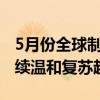 5月份全球制造业PMI为49.8%，全球经济延续温和复苏趋势