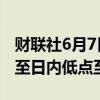 财联社6月7日电，墨西哥比索兑美元跌超1%至日内低点至17.96。