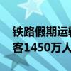 铁路假期运输启动 今天全国铁路预计发送旅客1450万人次