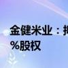 金健米业：拟受托管理湖南省食用油集团100%股权