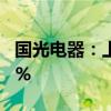 国光电器：上半年净利润预增50.62%-73.91%