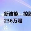 新洁能：控股股东一致行动人及董监高拟减持236万股