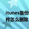 itunes备份记录怎么删除（itunes备份的文件怎么删除）