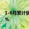 1-6月累计销量为160.7万辆 同比增长28.76%