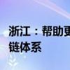 浙江：帮助更多专精特新企业进入产业链供应链体系