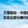 万里股份：中指宏远、至创天地拟向除家天下等以外全体股东发出部分要约收购