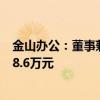 金山办公：董事兼总经理章庆元增持2.5万股 增持金额约498.6万元