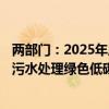 两部门：2025年底前，建成100座能源资源高效循环利用的污水处理绿色低碳标杆厂