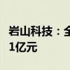 岩山科技：全资子公司拟对浙江普康生物增资1亿元