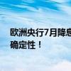 欧洲央行7月降息基本无望？拉加德：需要时间权衡通胀不确定性！