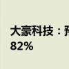 大豪科技：预计上半年净利润同比增长65%-82%