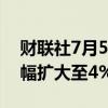 财联社7月5日电，纯碱期货主力合约日内跌幅扩大至4%。