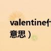 valentine什么意思怎么读（valentine什么意思）