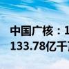 中国广核：1月至6月核电机组总发电量约为1133.78亿千瓦时