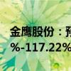 金鹰股份：预计上半年净利润同比增长89.37%-117.22%