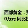 西部黄金：预计上半年净利润5000万元-6900万元 同比扭亏为盈