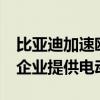 比亚迪加速欧洲新能源普及 一年内为超30家企业提供电动车队