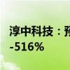 淳中科技：预计上半年净利润同比增长460%-516%