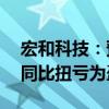 宏和科技：预计上半年净利74万元-90万元 同比扭亏为盈