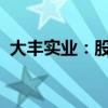 大丰实业：股东丰岳拟减持不超2.69%股份