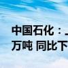 中国石化：上半年境内成品油总经销量9014万吨 同比下降2.5%