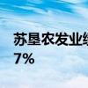 苏垦农发业绩快报：上半年净利同比增长4.77%