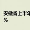 安徽省上半年GDP达23967亿元 同比增长5.3%