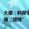 大摩：料舜宇光学盈喜对股价带来正面反应评级“增持”