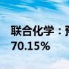 联合化学：预计上半年净利同比增长41.6%-70.15%