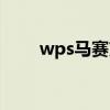 wps马赛克怎么打（马赛克怎么打）