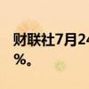 财联社7月24日电，日经225指数开盘跌0.65%。