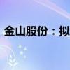 金山股份：拟将证券简称变更为“华电辽能”