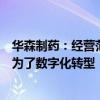 华森制药：经营范围新增“网络与信息安全软件开发”等是为了数字化转型