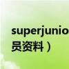 superjunior所有成员名字（superjunior成员资料）