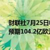 财联社7月25日电，赛诺菲第二季度销售额107.5亿欧元，预期104.2亿欧元。