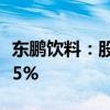 东鹏饮料：股东君正投资减持后持股比例低于5%