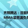 齐翔腾达：目前MMA产品价格高位盘整 一条线10万吨/年MMA装置满负荷生产中