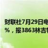 财联社7月29日电，BMD马来西亚棕榈油主力合约跌超2.00%，报3863林吉特/吨。