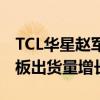 TCL华星赵军：上半年TCL华星电竞显示器面板出货量增长约20%