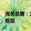 海关总署：力争到2026年建成智慧海关基本框架