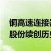 铜高速连接器概念震荡拉升 沃尔核材、神宇股份续创历史新高