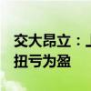 交大昂立：上半年净利润约323.75万元 同比扭亏为盈