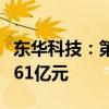 东华科技：第二季度新签约订单45个 金额41.61亿元